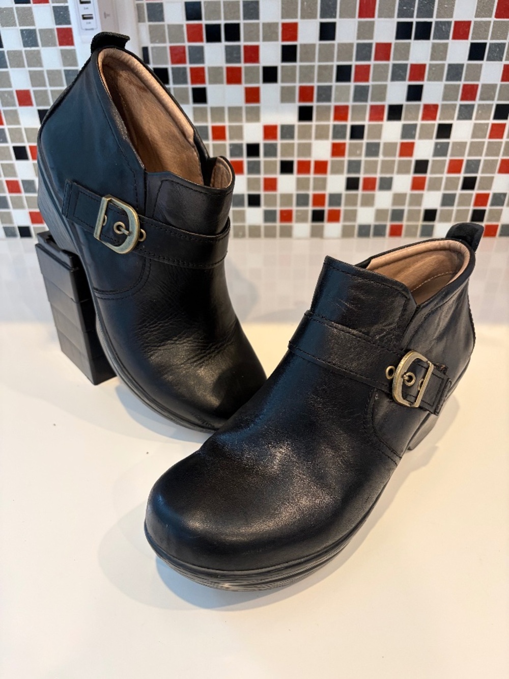 Sanita Danish Norma Ankle Boot - Black Leather - 41 EU (9.5-10 US)